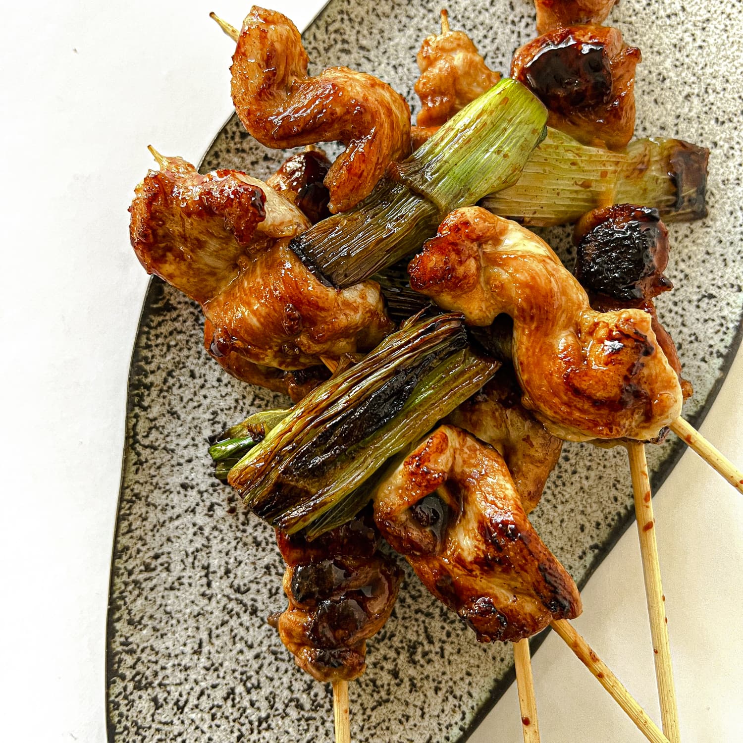 Japanese store chicken skewers